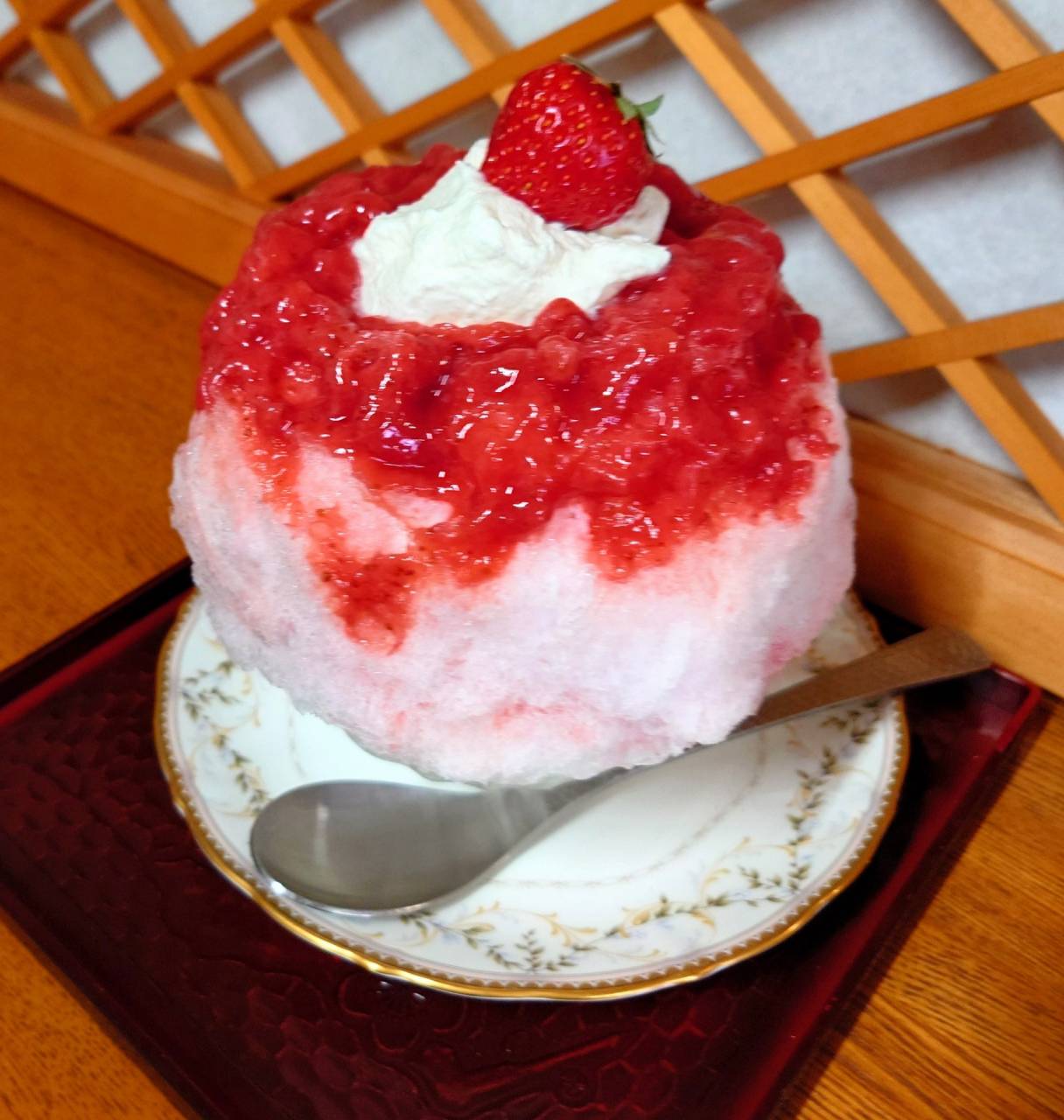 苺の削り氷